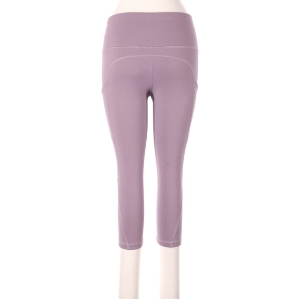 Phisockat Purple High-Waisted Capri Leggings - Picture 3 of 4